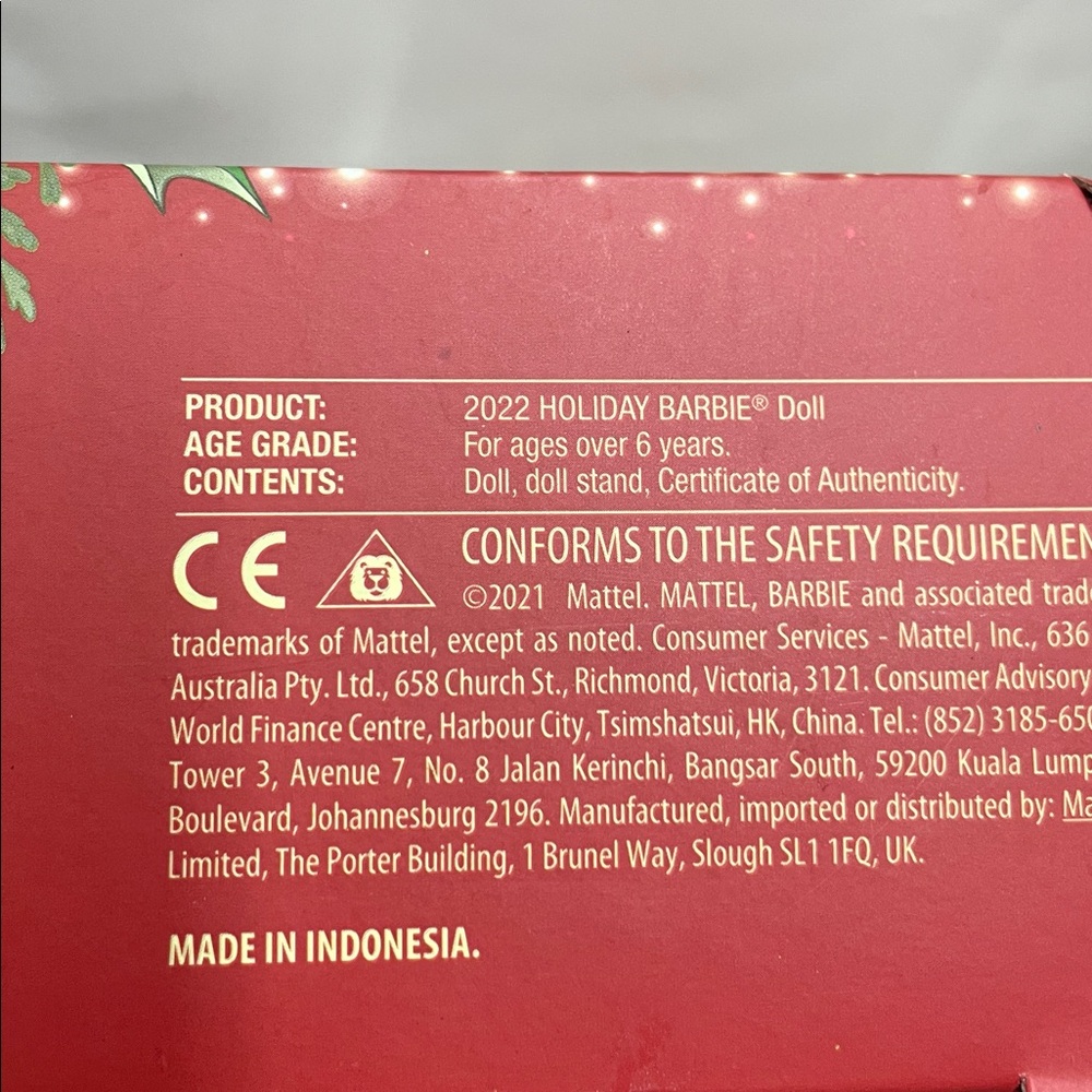NIB 2022 Holiday Barbie - Picture 13 of 13